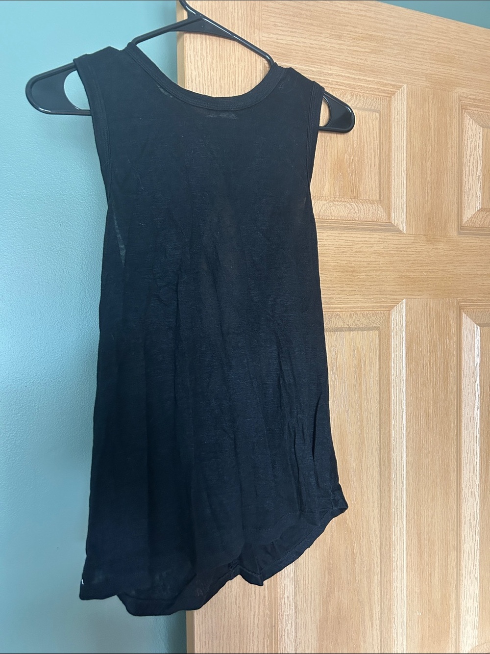 A.L.C. Black Ribbed Sleeveless Tank